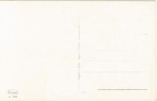 4 db régi olasz művészlap, gyerekek a strandon / 4 pre-1945 Italian art postcard, children on the be...