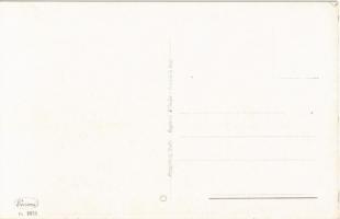 4 db régi olasz művészlap, gyerekek a strandon / 4 pre-1945 Italian art postcard, children on the be...