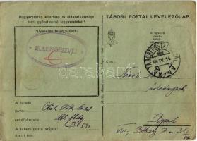 1944 Boldog Húsvéti Ünnepeket! Tábori Postai Levelezőlap. nyúl katonák repülőgépekkel / WWII Hungari...