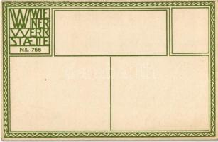 Lady with rose. Wiener Werkstätte No. 766. s: Maria Likarz