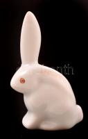 Herendi porcelán nyuszi, kézzel festett, jelzett, hibátlan, m: 5,5 cm