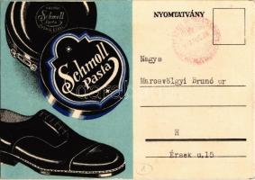 Schmoll Pasta cipőpaszta reklám / Schmoll shoe paste advertisement card