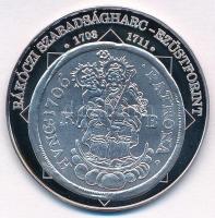 DN A magyar nemzet pénzérméi - Rákóczi szabadságharc ezüstforint 1703-1711 Ag emlékérem tanúsítvánnyal (10,37g/0.999/35mm) T:PP kis patina