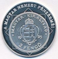 DN "A magyar nemzet pénzérméi - A pengő bevezetése 1926-1946" Ag emlékérem tanúsítvánnyal ...