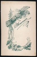 cca 1900 Óbuda, Veress Antal és Társa Cukrászda, keményhátú fotó, 8×12,5 cm