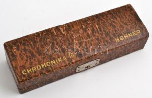 M. Hohner Chromonica harmonika, tokban, h: 18 cm