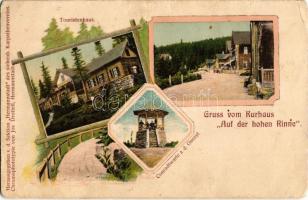 Szebenjuharos, Hohe Rinne, Paltinis; Turistaház, Conrad kilátó. Jos. Drotleff / tourist house, lookout tower. Art Nouveau (EK)