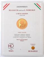Auktionhaus H.D. Rauch GmbH., L. Nudelman: 5. Münz-Auktion - Forint 1946-2008. - Forgalmi pénzek, emlékpénzek, papírpénzek, 2008. Újszerű állapotban. + 2db fénymásolt lapon leütési árakkal.