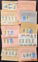30 db ajánlott Hivatalos Felszólítás rengeteg bélyeggel és pótlásokkal kiegészítve, 1954 és 1957-es bélyegekkel