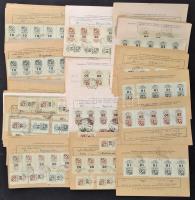 1957 ajánlott Hivatalos Felszólítás rengeteg bélyeggel és pótlásokkal kiegészítve,