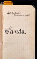 1916 Magyar katona által vezetett világháborús katonai napló. 1918 november 1-ig. Eugen Papp Inf. Re...