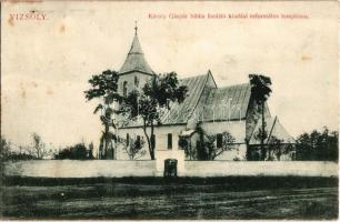 1909 Vizsoly, Károli (Károlyi) Gáspár bibliafordító kiadási református temploma. Károli Gáspár a bibliát első teljes magyar nyelvű bibliát (vizsolyi biblia) itt adta ki 1590-ben. Kiadja Reiner Béla (fl)