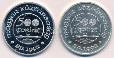 1992. 500Ft Ag "Szent László" (2xklf) T:PP, BU kis patina
Adamo EM125