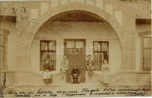 1903 Somogyjád, H. Ödön kúriája, fénykép kaposvári bevonulása alkalmából készült. photo