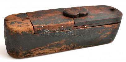cca 1900 Fa borotvatok, 24×6,5×6,5 cm