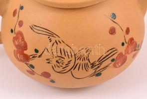 Kínai teáskészlet, 6+6+1, jelzett, hibátlan, eredeti dobozában