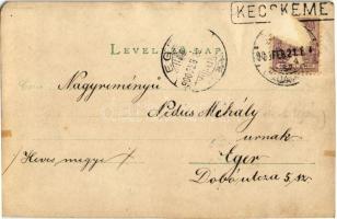 1900 Kecskemét, Vargha kaszárnya télen (EK)