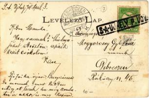 1908 Nagysáros, Velky Saris; Sáros vára az 1617. évben, Joris Hoefnagel metszete. Kiadja Divald Káro...