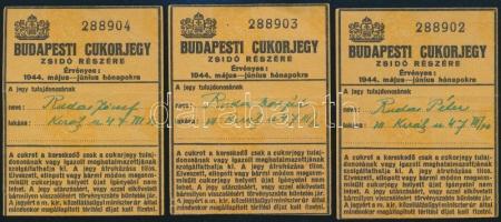 1944 Svájci követségi csoportos menlevél + kapcsolódó munkaszolgálatos levelezőlapok + 3 db kitöltöt...