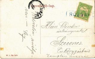 Rózsahegy, Ruzomberok; Híd utca. W.L. Bp. 2493.  / street view (fa)