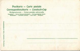 Königswinter am Rhein, Hotel Sophienhof, Wegkarte des Siebengebirges. Kunstdruckerei Gebr. Isenbeck ...