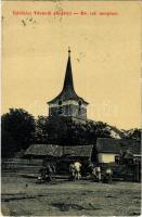 1908 Tövis, Teius; Református templom. Klein Mihály kiadása (W.L.?) 1650. / Calvinist church (fa)