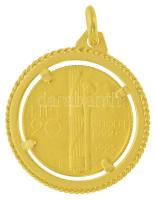 Olaszország 1923R 20L Au "Fasiszta kormány 1. évfordulója" jelzett Au keretben (a keret 0....