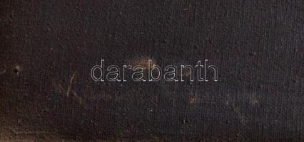 Kasznár Ring Jenő (1875-1945):Zöld kalapos férfi. Olaj, vászon, jelzett, apró festékhibákkal, keretb...