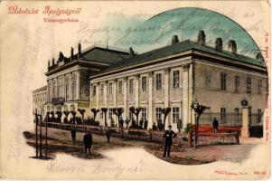 1902 Ipolyság, Sahy; Vármegyeháza. Kanyó A. utóda kiadása / county hall (EK)
