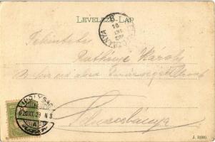 1902 Ipolyság, Sahy; Vármegyeháza. Kanyó A. utóda kiadása / county hall (EK)