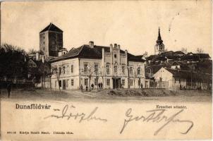 1905 Dunaföldvár, Erzsébet sétatér, Missziósház. Somló Manó kiadása (EB)
