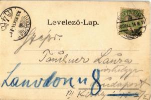 1905 Dunaföldvár, Erzsébet sétatér, Missziósház. Somló Manó kiadása (EB)