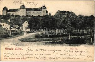 1902 Gács, Halic; Halicsky zámok / vár, várkastély. Kiadja Redlinger Ignác / castle (EK)