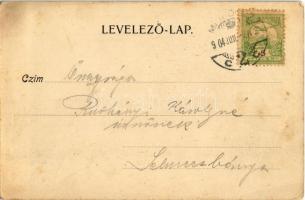 1904 Alsóhámor, Alsó-Hámor (Miskolc), alagút, emlékmű. Ferenczi B. kiadása