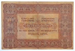 1920. 5000K "Orell Füssli Zürich" piros sorozat- és sorszám "5B03 575819" T:III ...