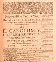 Wanckel, Johannis: Horologium Principium, sive de vita M. Aureli Imp. Libri III. ... Editio Quarta.
...