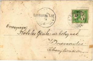 1908 Olaszliszka, Ó-Liszka; Katolikus templom, Káptalan püspöki lak. Lefkovics Robert kiadása (fl)