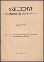 Imre Sándor: Széchenyi születésének 150. évfordulójára. Bp., 1941, Magyarországi Református Egyház E...
