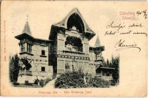 1901 Tátrafüred, Ótátrafüred, Altschmecks, Stary Smokovec (Tátra, Magas Tátra, Vysoké Tatry); Főhercegi villa / Villa Erzherzog Josef