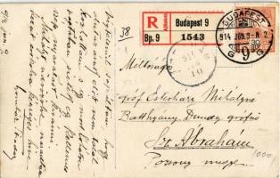 1914 Budapest, Díjugrató lóverseny. Gróf Esterházy Mihályné Batthyány Dundy grófnőnek címezve / Hung...