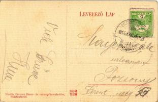 9 db RÉGI magyar városképes lap: Balatonfüred, Kaposvár, Budapest, Szeged, Pécs, Máriagyűd (Siklós);...