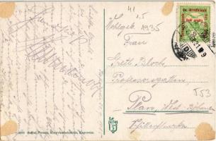 9 db RÉGI magyar városképes lap: Balatonfüred, Kaposvár, Budapest, Szeged, Pécs, Máriagyűd (Siklós);...