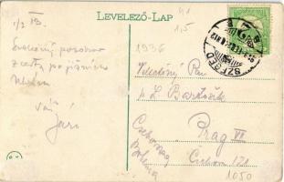 9 db RÉGI magyar városképes lap: Balatonfüred, Kaposvár, Budapest, Szeged, Pécs, Máriagyűd (Siklós);...