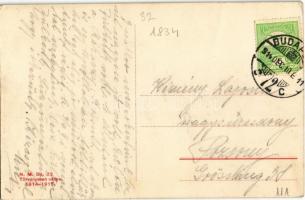 9 db RÉGI magyar városképes lap: Balatonfüred, Kaposvár, Budapest, Szeged, Pécs, Máriagyűd (Siklós);...