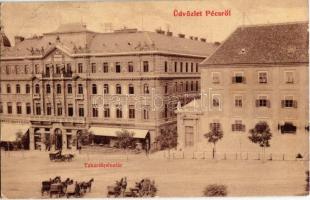 9 db RÉGI magyar városképes lap: Balatonfüred, Kaposvár, Budapest, Szeged, Pécs, Máriagyűd (Siklós);...