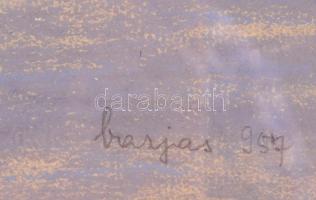 Varjas jelzéssel: Tihanyi félsziget. Pasztell, papír, üvegezett keretben, 31×49 cm