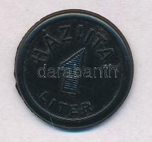 ~1940. "Pannónia Sörgyár Pécs / Háziital 1 Liter" zseton T:1-,2 karc
