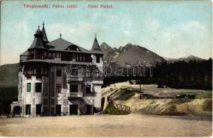 Tátralomnic, Tatranská Lomnica (Tátra, Magas Tátra (Vysoké Tatry); Tátra palota szálló. Cattarino S. utóda Földes Samu kiadása / hotel palace