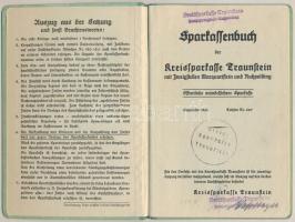 Német Harmadik Birodalom / Traunstein 1943. "Sparkassen der Kreissparkasse" takarékbetétkö...