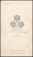 cca 1862 Habsburg Rudolf (1858-1889) trónörökös és Habsburg Gizella (1856-1932) gyerekkori portréja,...